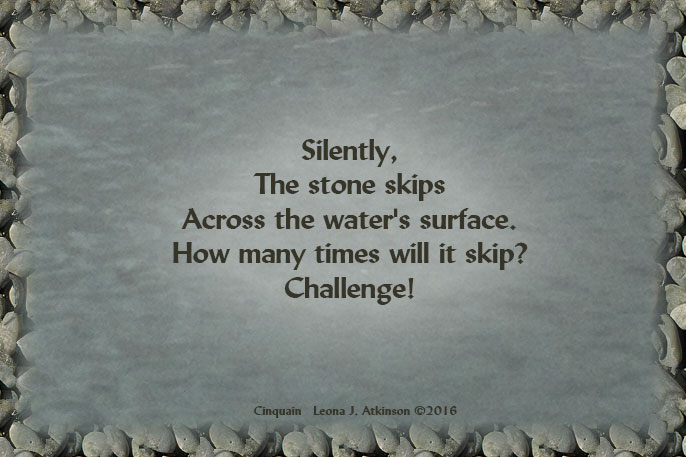 Stone Skipping--Cinquain poem