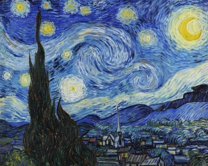 “The Starry Night” painting by Vincent Van Gogh 1889